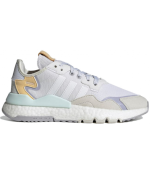 Кроссовки Adidas Nite Jogger белые с бежевым